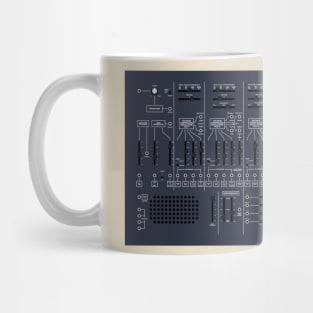 ARP 2600 - White/Blue - No Keyboard Mug